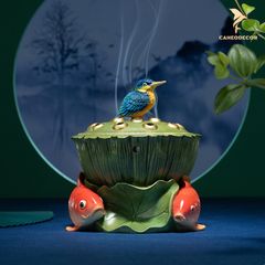 Lư Đồng Đốt Trầm Sen Cá
