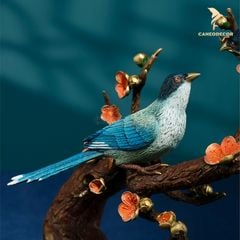 Tượng Đồng Chim Hỉ Thước Đăng Mai - Hỉ Thước Sùng Bái