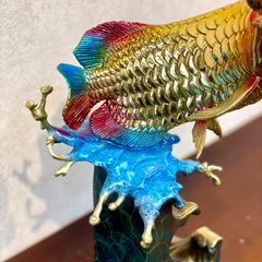 Tượng Cá Rồng Bằng Đồng - Tài Lộc Thịnh Vượng