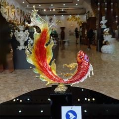 Trang Trí Để Bàn Cá Chép Ngọc