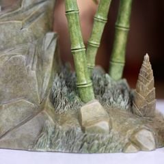 Tượng Tiểu Cảnh Đôi Chim Cành Trúc Bằng Đồng