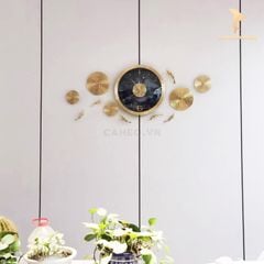 Đồng Hồ Treo Tường Sen Cá Bằng Đồng - Kim Trôi | Cá Heo Decor