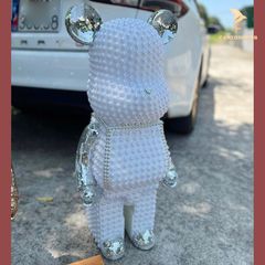 Tượng Gấu Mô Hình Bearbrick Ngọc Trai 80cm