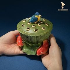 Lư Đồng Đốt Trầm Sen Cá