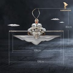 Tranh Phù Điêu 3D Tôn Ngộ Không Ngồi Thiền - Tĩnh Tại