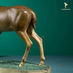 Tượng Nai Sừng Tấm Bằng Đồng Cao Cấp