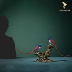 Đôi Chim Uyên Ương Bằng Đồng - Đôi Chim Thiên Đường Châu Á