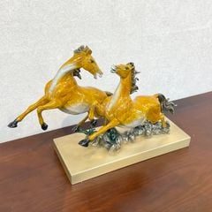Tượng Song Mã Bằng Đồng - Đôi Ngựa