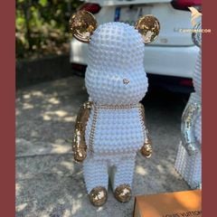 Tượng Gấu Mô Hình Bearbrick Ngọc Trai 80cm