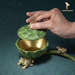 Lư Đồng Xông Trầm Búp Sen