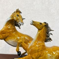 Tượng Song Mã Bằng Đồng - Đôi Ngựa
