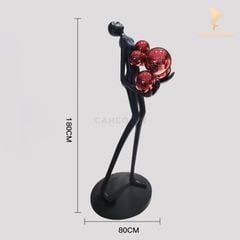 Tượng Đèn Trang Trí - Người Ôm Đèn