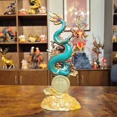 Tượng Rồng Phong Thuỷ Tài Lộc Bằng Đồng
