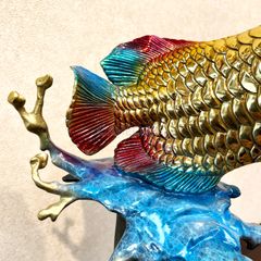 Tượng Cá Rồng Bằng Đồng - Tài Lộc Thịnh Vượng