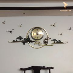 Đồng Hồ Hươu Trường Thọ Bằng Đồng