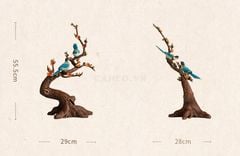 Tượng Đồng Chim Hỉ Thước Đăng Mai - Hỉ Thước Sùng Bái