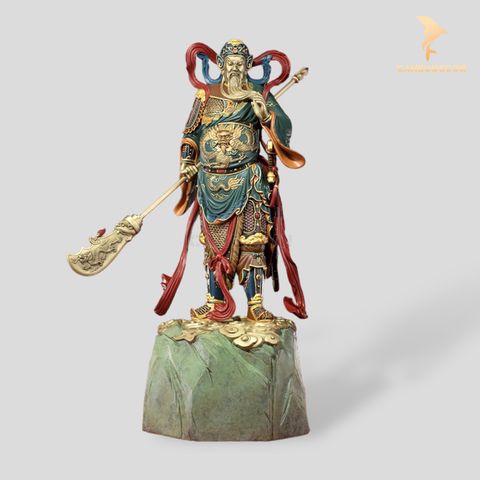 Tượng Quan Thánh Đế Quân Phong Thuỷ Bằng Đồng