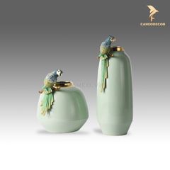 Trang Trí Để Bàn - Bình Hoa Con Vẹt