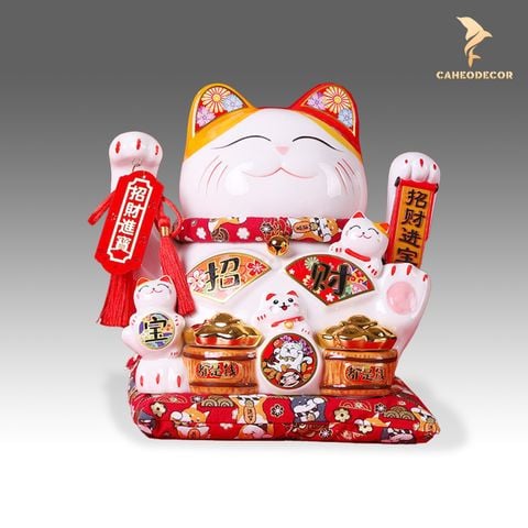 Mèo Thần Tài Vẫy Tay - Tài Lộc May Mắn(27cm)