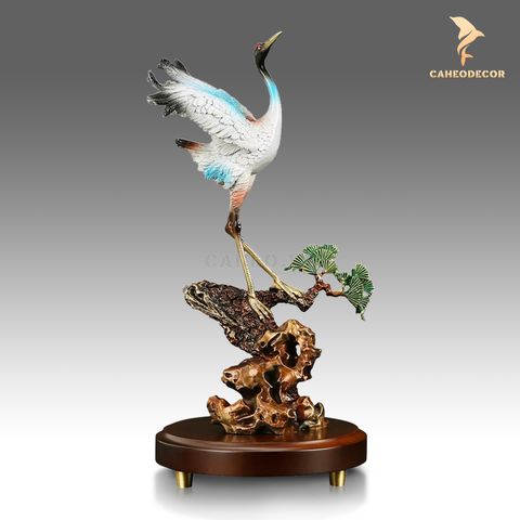Tượng Chim Hạc Bằng Đồng