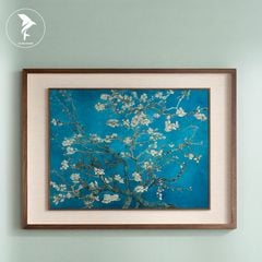 Tranh Đồng Hoa Hạnh Nhân Van Gogh - Xanh Lam Bích