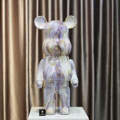 Tượng Mô Hình Gấu Bearbrick Trang Trí Sơn Vân 80cm