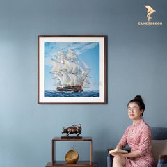Tranh Đồng Thuyền Buồm 