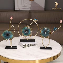 Trang Trí Để Bàn - Lá Sen Xanh