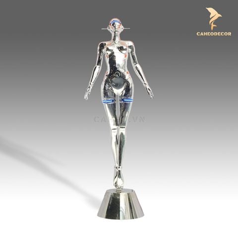 Mô Hình Tượng Đèn Trang Trí Hiện Đại - Cô Gái Robot