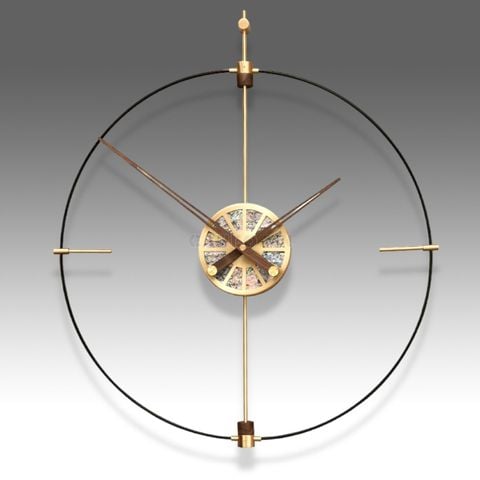 Đồng Hồ Treo Tường Tối Giản Phong Cách Bắc Âu Simple Khảm Trai