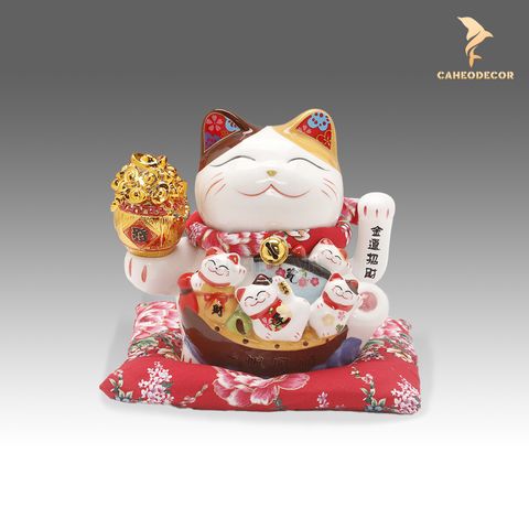 Mèo Thần Tài Vẫy Tay - Thuận Buồm Xuôi Gió (28cm)