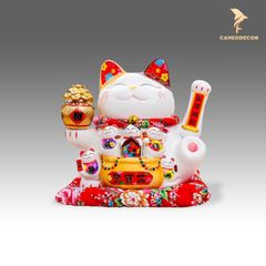 Mèo Thần Tài Vẫy  Tay - Vạn Sự May Mắn (25cm)