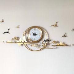 Đồng Hồ Hươu Trường Thọ Bằng Đồng