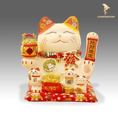 Mèo Thần Tài Vẫy Tay - Phát Lộc Phát Tài (27cm)