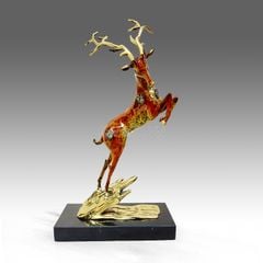 Tượng Đồng Phong Thuỷ Hươu Trường Thọ