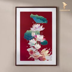 Tranh Đồng Sen Cá - Liên Niên Hữu Dư