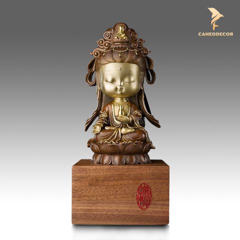 Tượng Bồ Tát Ngồi Thiền Bằng Đồng