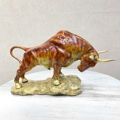 Tượng Đồng Bò Tót Tài Chính Phong Thủy