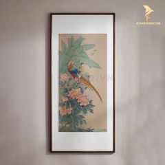 Tranh Đồng Điêu Khắc Đôi Chim Trĩ Uyên Ương