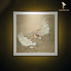 Tranh Đồng Đàn Gà Sum Vầy - Hạnh Phúc Gia Đình