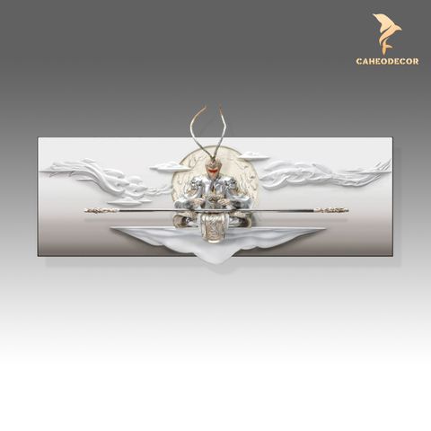 Tranh Phù Điêu 3D Tôn Ngộ Không Ngồi Thiền - Đấu Chiến Thắng Phật