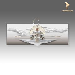 Tranh Phù Điêu 3D Tôn Ngộ Không Ngồi Thiền - Đấu Chiến Thắng Phật