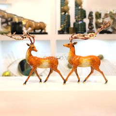 Tượng Đồng Phong Thuỷ Hươu Trường Thọ May Mắn
