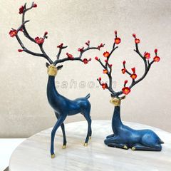 Tượng Đồng Phong Thuỷ Hươu Song Thọ