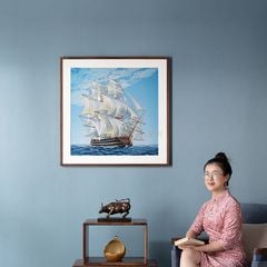 Tranh Đồng Thuyền Buồm 