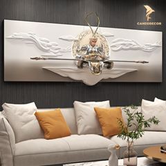 Tranh Phù Điêu 3D Tôn Ngộ Không Ngồi Thiền - Đấu Chiến Thắng Phật