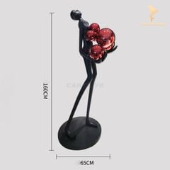 Tượng Đèn Trang Trí - Người Ôm Đèn