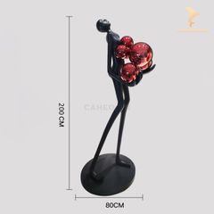 Tượng Đèn Trang Trí - Người Ôm Đèn