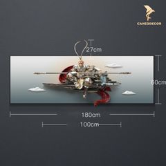 Tranh Phù Điêu 3D Tôn Ngộ Không - Uy Nghi Ngự Trị