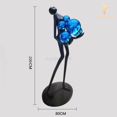 Tượng Đèn Trang Trí - Người Ôm Đèn